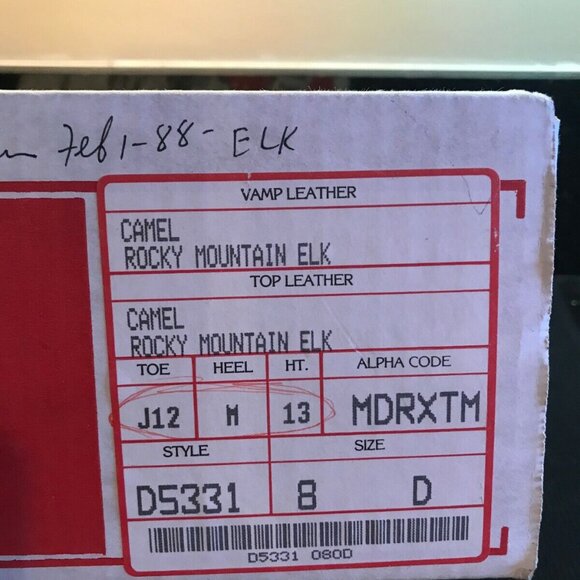 RARE! Justin Rocky Mountain ELK Mens Cowboy Boots 8D - Picture 8 of 8